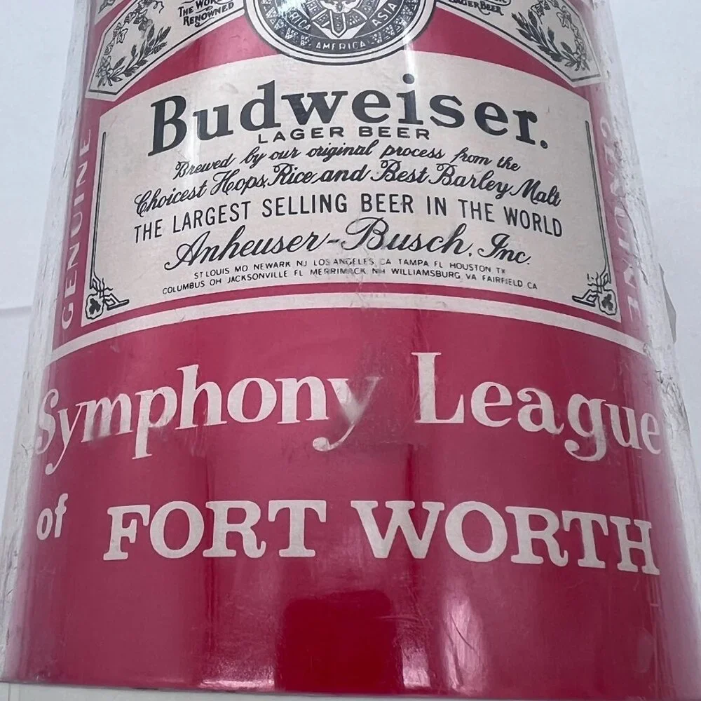 Vintage Budweiser Oktoberfest Fort Worth Symphony League Stein Mug Thermo-Serv